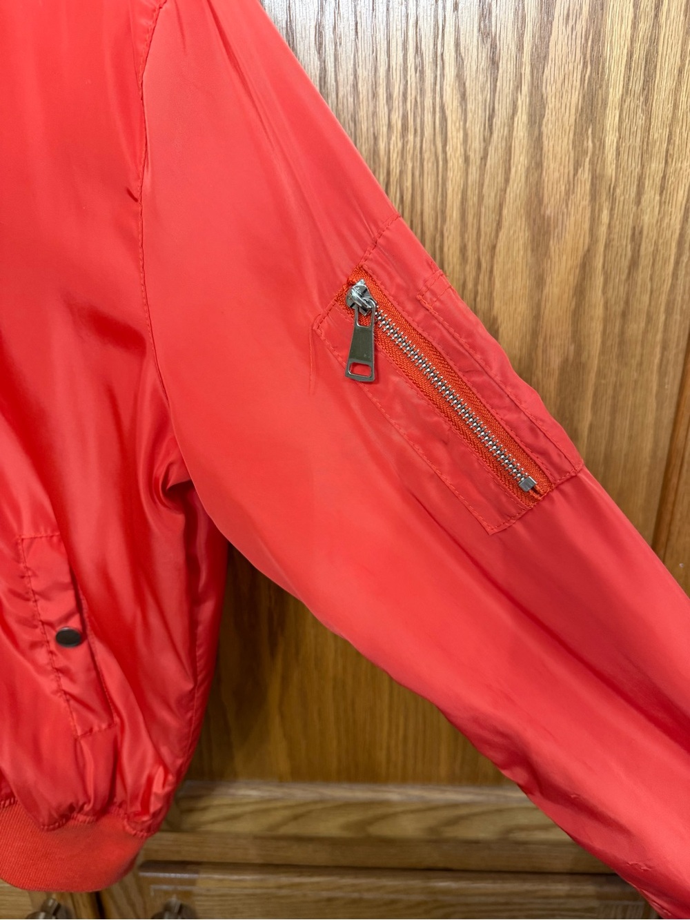 36 Point 5 Orange Bomber Jacket - Picture 4 of 8